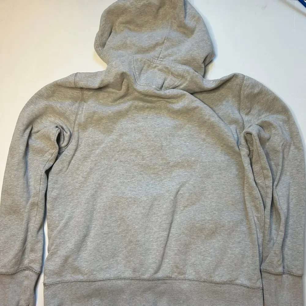 American Eagle Super Soft Gray Graphic Pullover Fleece Hoodie Small - Picture 6 of 6